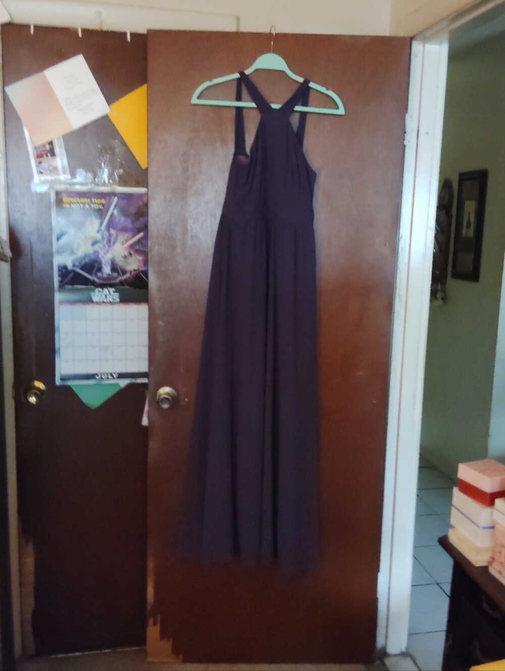 LULUS Air Of Romance Dusty Purple Maxi Dress - Size Medium - Picture 4 of 13